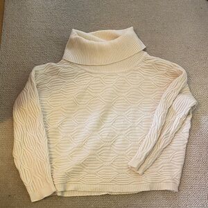 Cyrus Cream Cowl Neck Sweater